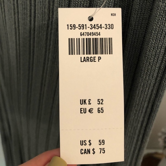 Muted turquoise knit dress from Abercrombie & Fitch (size L) - Picture 3 of 3